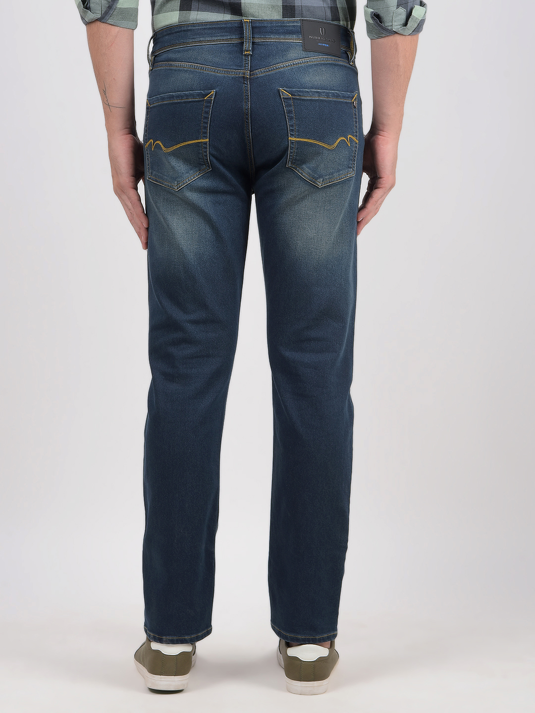 Numero Uno Men Solid Blue Jeans